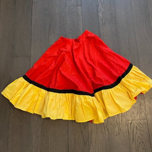 Handmade Skirt Mexican Encanto Folk Cotton W XSmall Petite or Teen Halloween - Picture 1 of 2